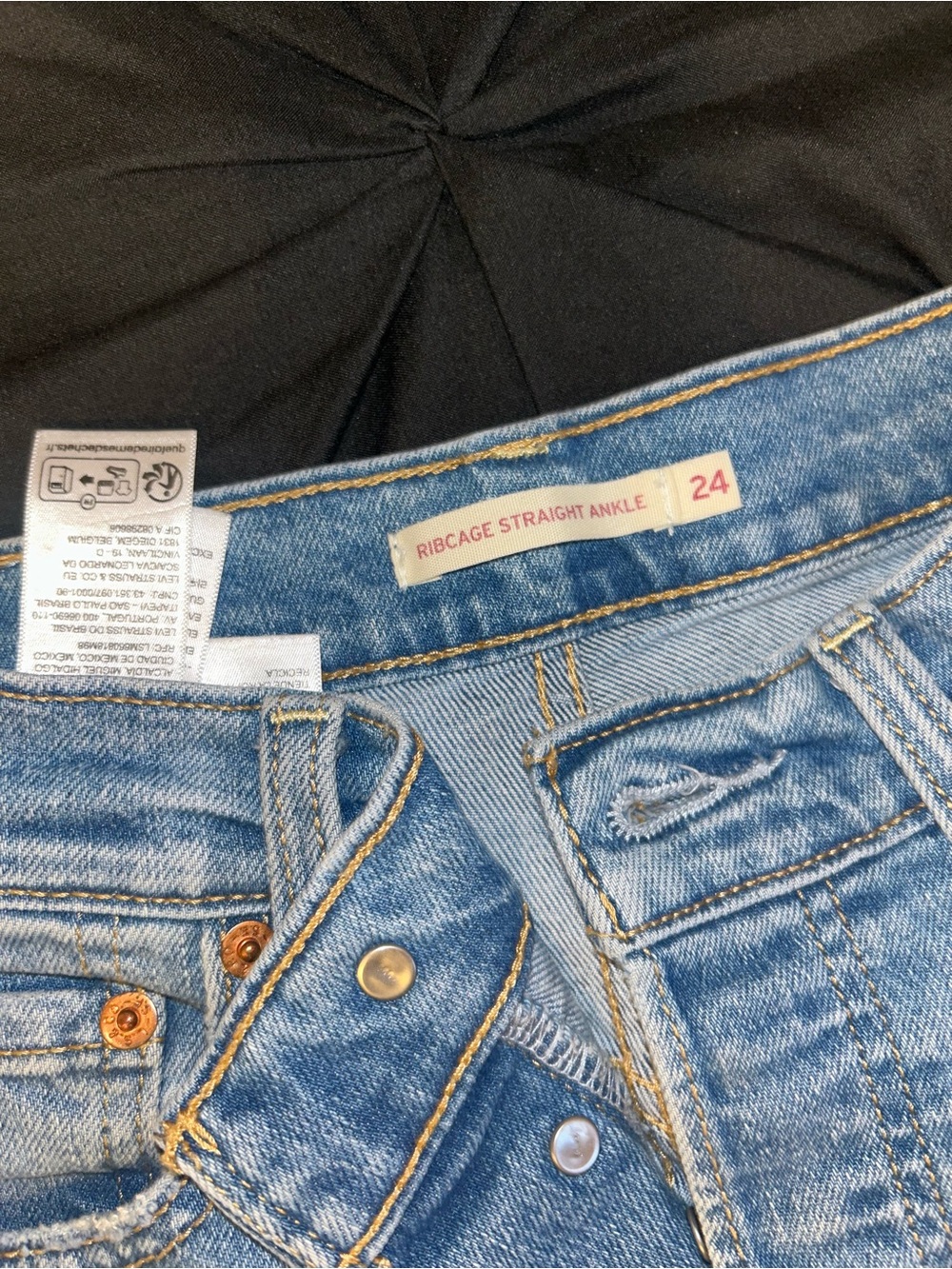 Levi’s Ribcage Straight Ankle Sz 24 - Picture 3 of 4